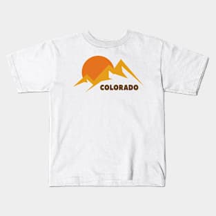 colorado autumn mountains Kids T-Shirt